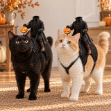 Headless Rider Pet Costume — two cats